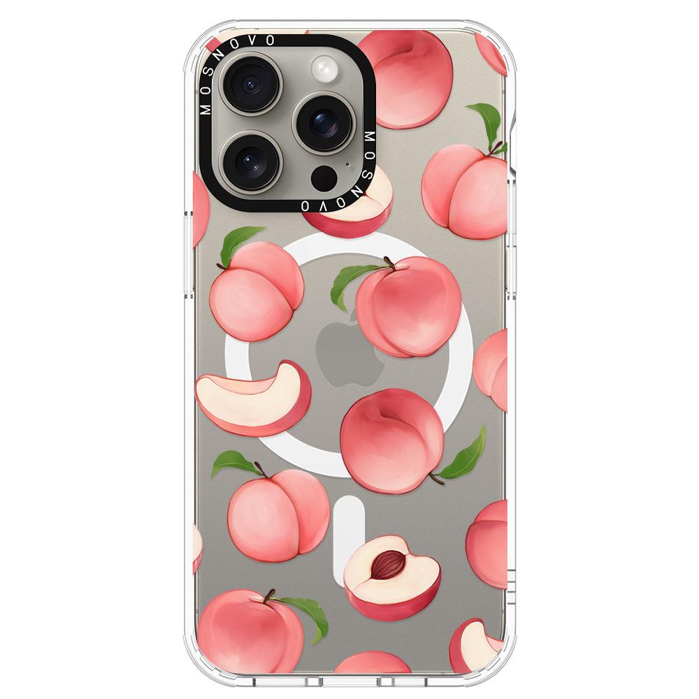 Cute Peach Phone Case - iPhone 15 Pro Max Case - MOSNOVO