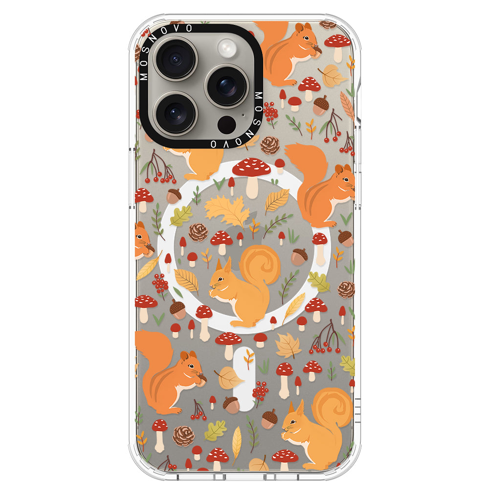 Autumn Squirrel Phone Case - iPhone 15 Pro Max Case - MOSNOVO