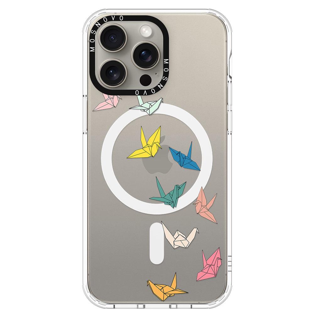 Paper Crane Phone Case - iPhone 15 Pro Max Case - MOSNOVO