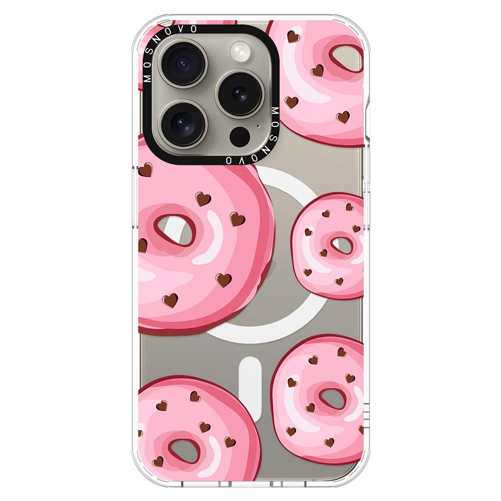 Pink Donuts Phone Case - iPhone 15 Pro Case - MOSNOVO