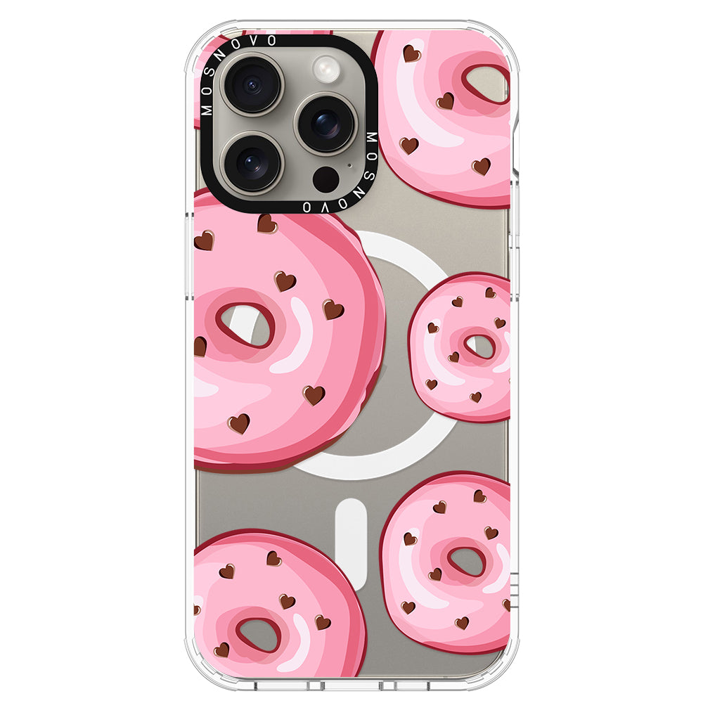 Pink Donuts Phone Case - iPhone 15 Pro Max Case - MOSNOVO