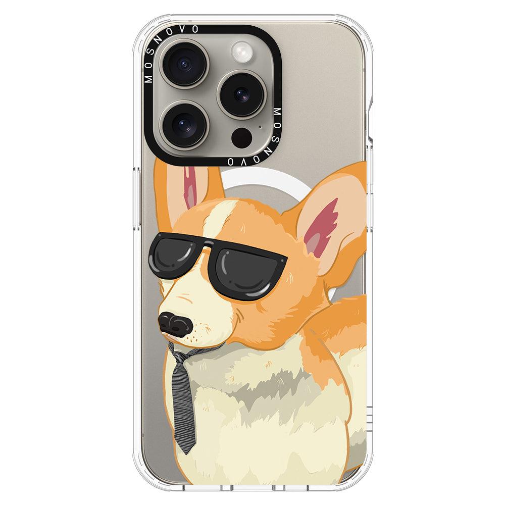 Fluffy Corgi Phone Case - iPhone 15 Pro Case - MOSNOVO