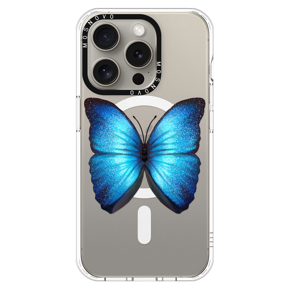 Shimmering Butterfly Phone Case - iPhone 15 Pro Case - MOSNOVO