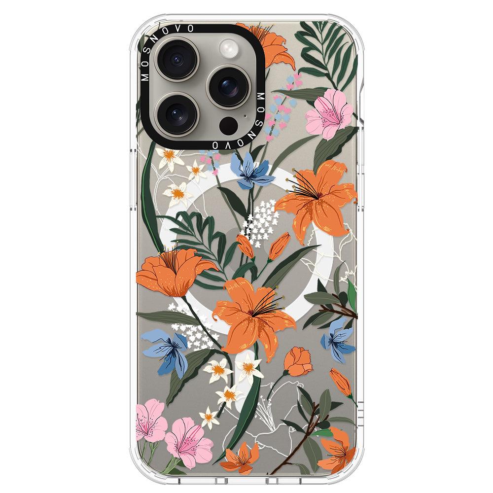 Lily Garden Phone Case - iPhone 15 Pro Max Case - MOSNOVO