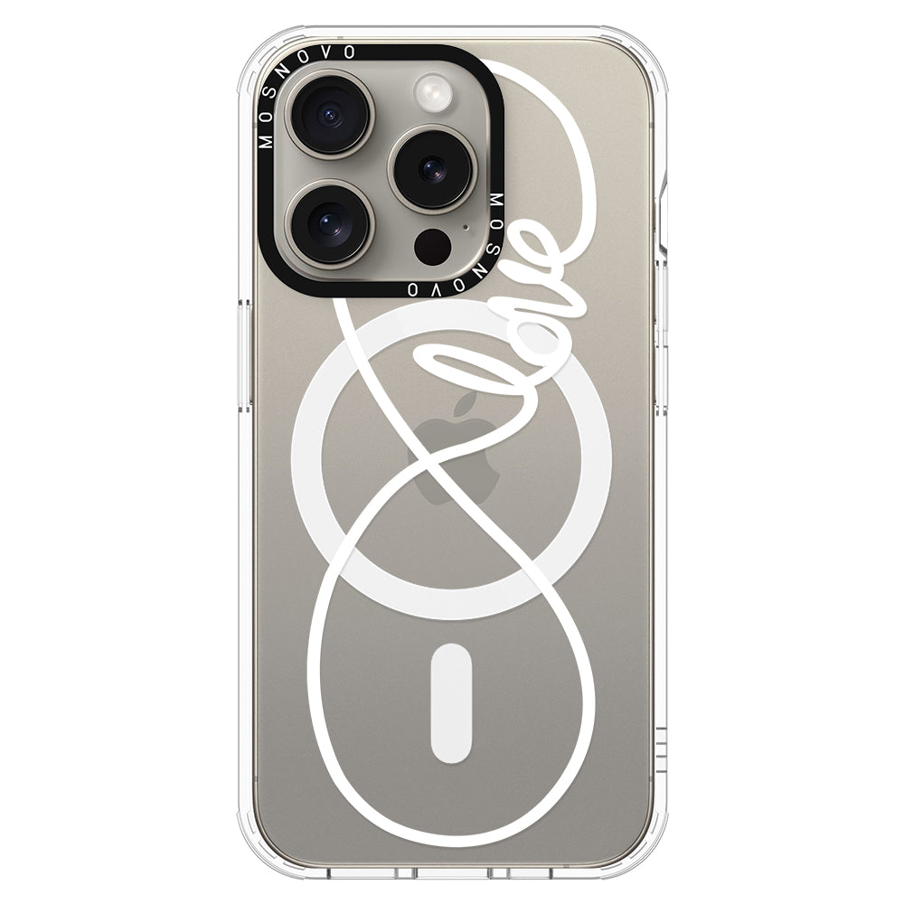 Infinity Love Phone Case - iPhone 15 Pro Case - MOSNOVO