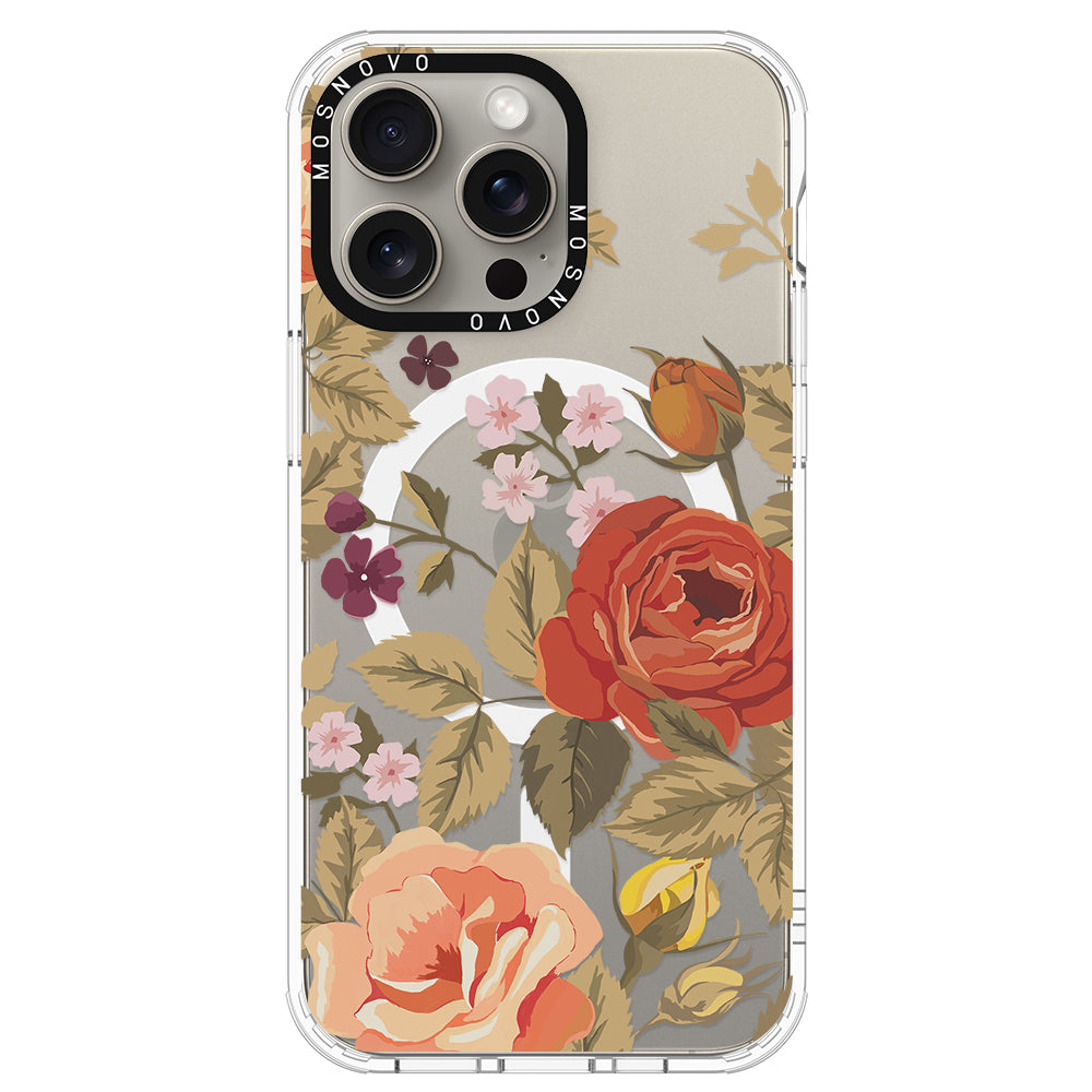 Vintage Roses Phone Case - iPhone 15 Pro Max Case - MOSNOVO