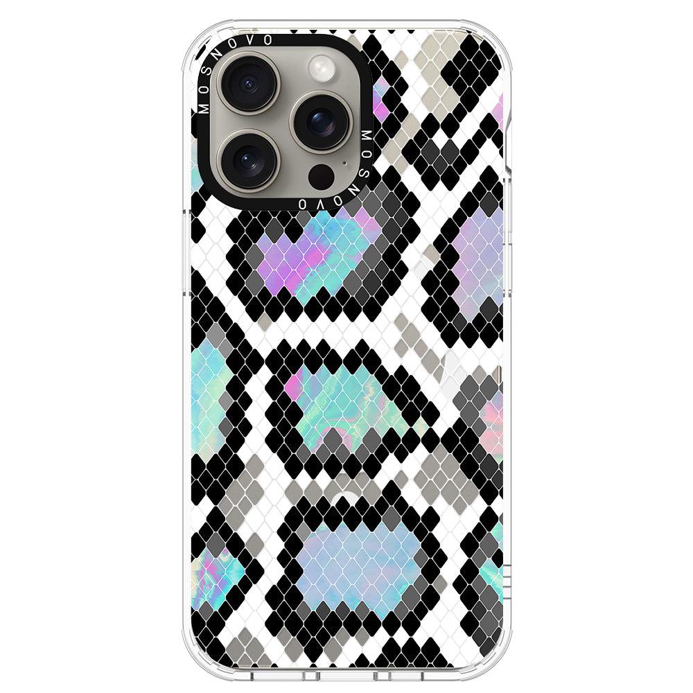 Aurora Snake Print Phone Case - iPhone 15 Pro Max Case - MOSNOVO