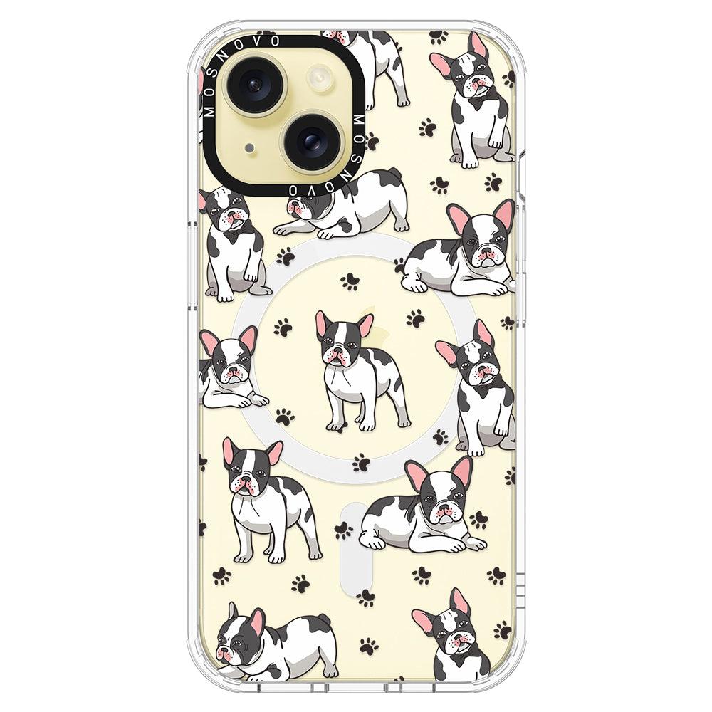 French Bulldog Phone Case - iPhone 15 Case Clear With Magsafe