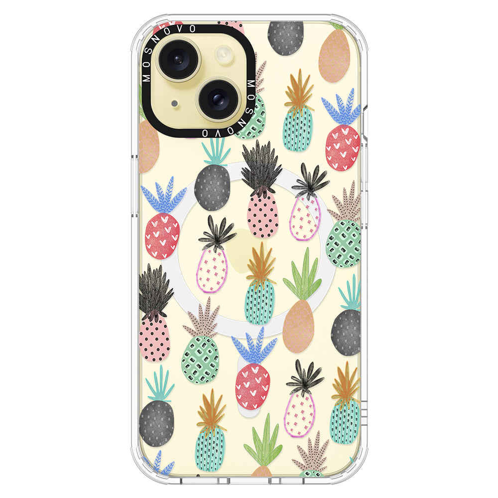 Cute Pineapple Phone Case - iPhone 15 Plus Case - MOSNOVO