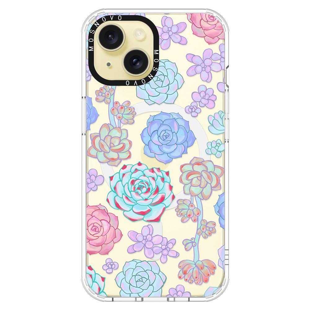 Succulents Phone Case - iPhone 15 Plus Case - MOSNOVO