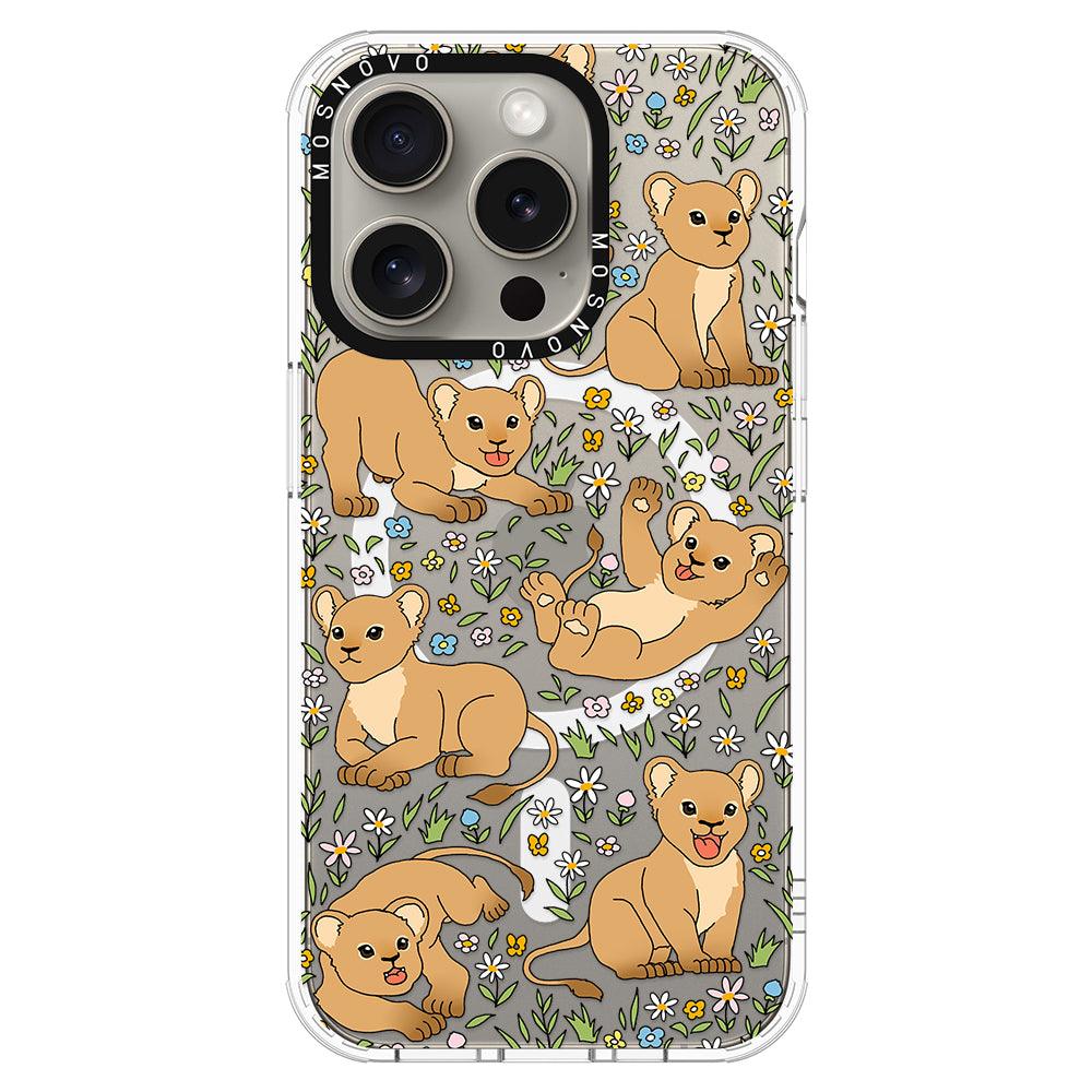 Cute Lion Phone Case - iPhone 15 Pro Case - MOSNOVO