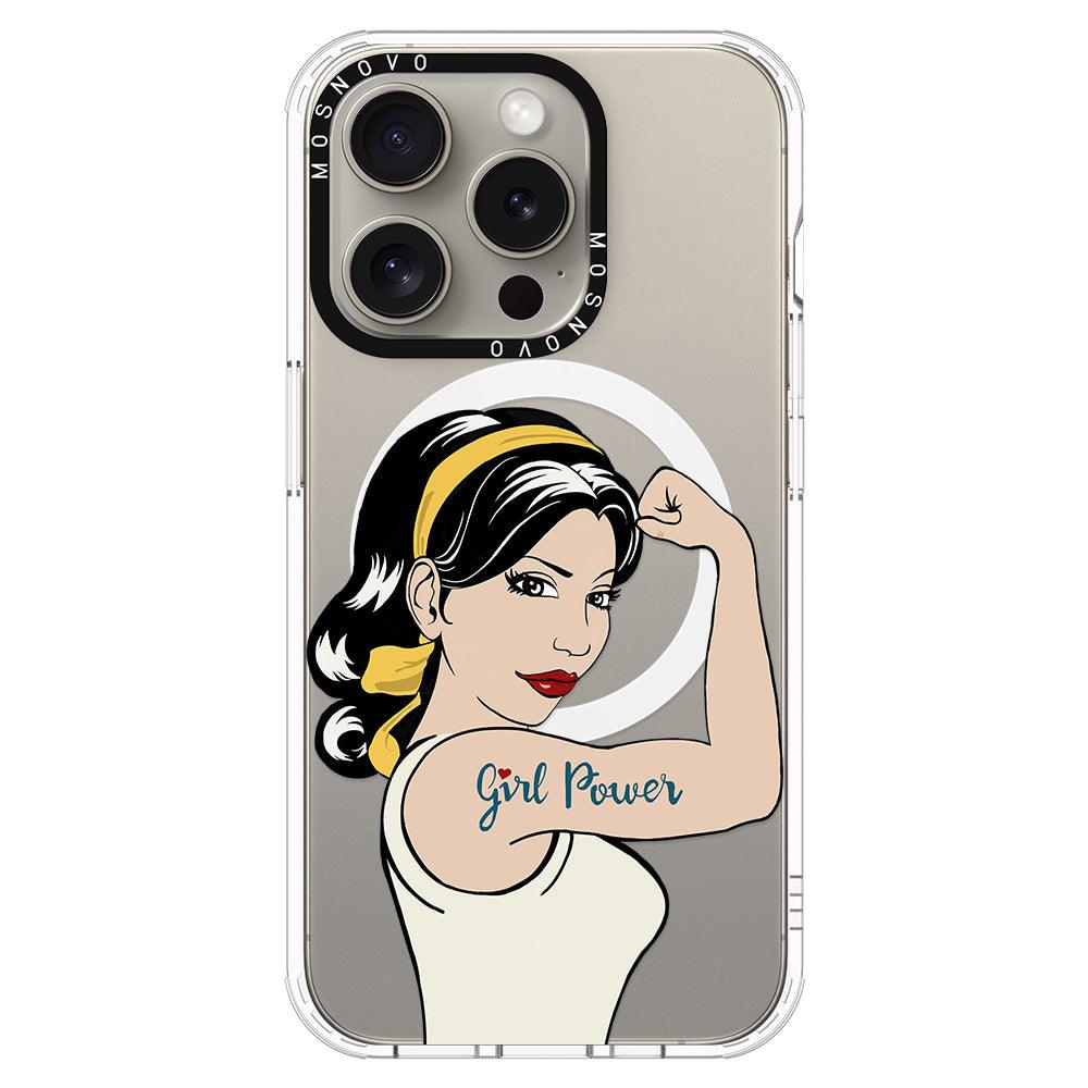 Girl Power Phone Case - iPhone 15 Pro Case - MOSNOVO