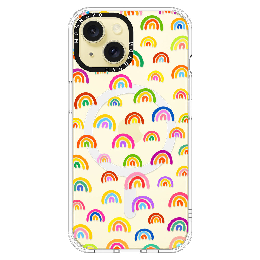 Cute Rainbow Phone Case - iPhone 15 Case - MOSNOVO