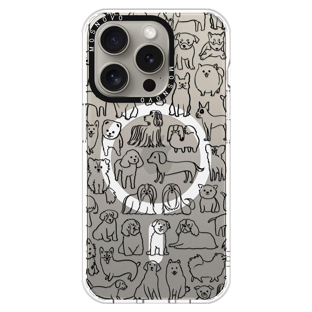 Dogs Phone Case - iPhone 15 Pro Case - MOSNOVO