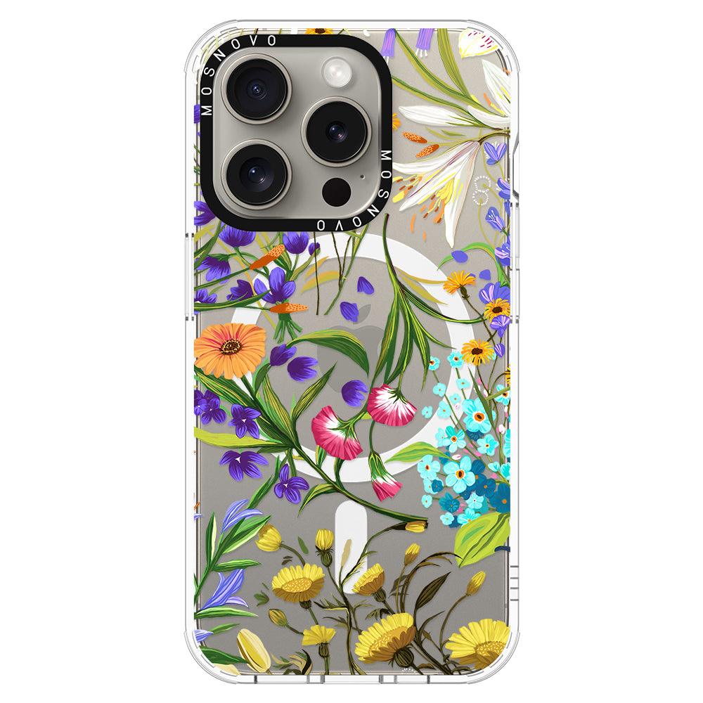 Summer Flower Holidays Phone Case - iPhone 15 Pro Case - MOSNOVO