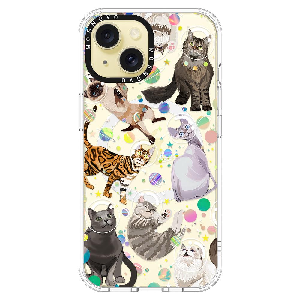 Space Cat Phone Case - iPhone 15 Case - MOSNOVO