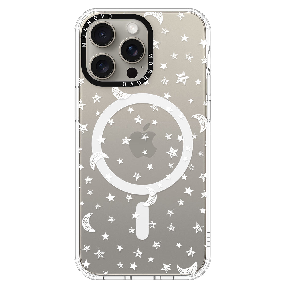 Night Moon Sky Phone Case - iPhone 15 Pro Max Case - MOSNOVO