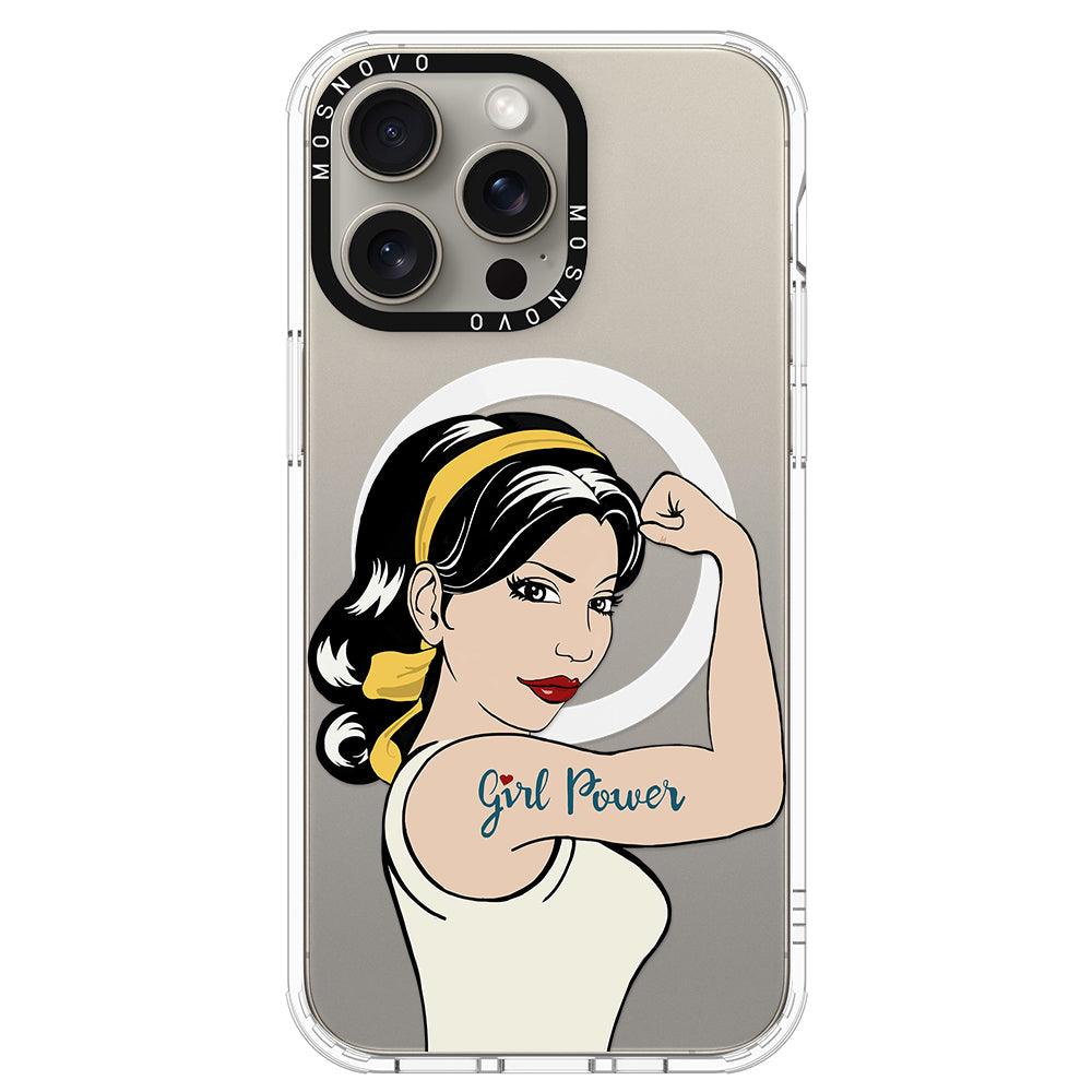 Girl Power Phone Case - iPhone 15 Pro Max Case - MOSNOVO