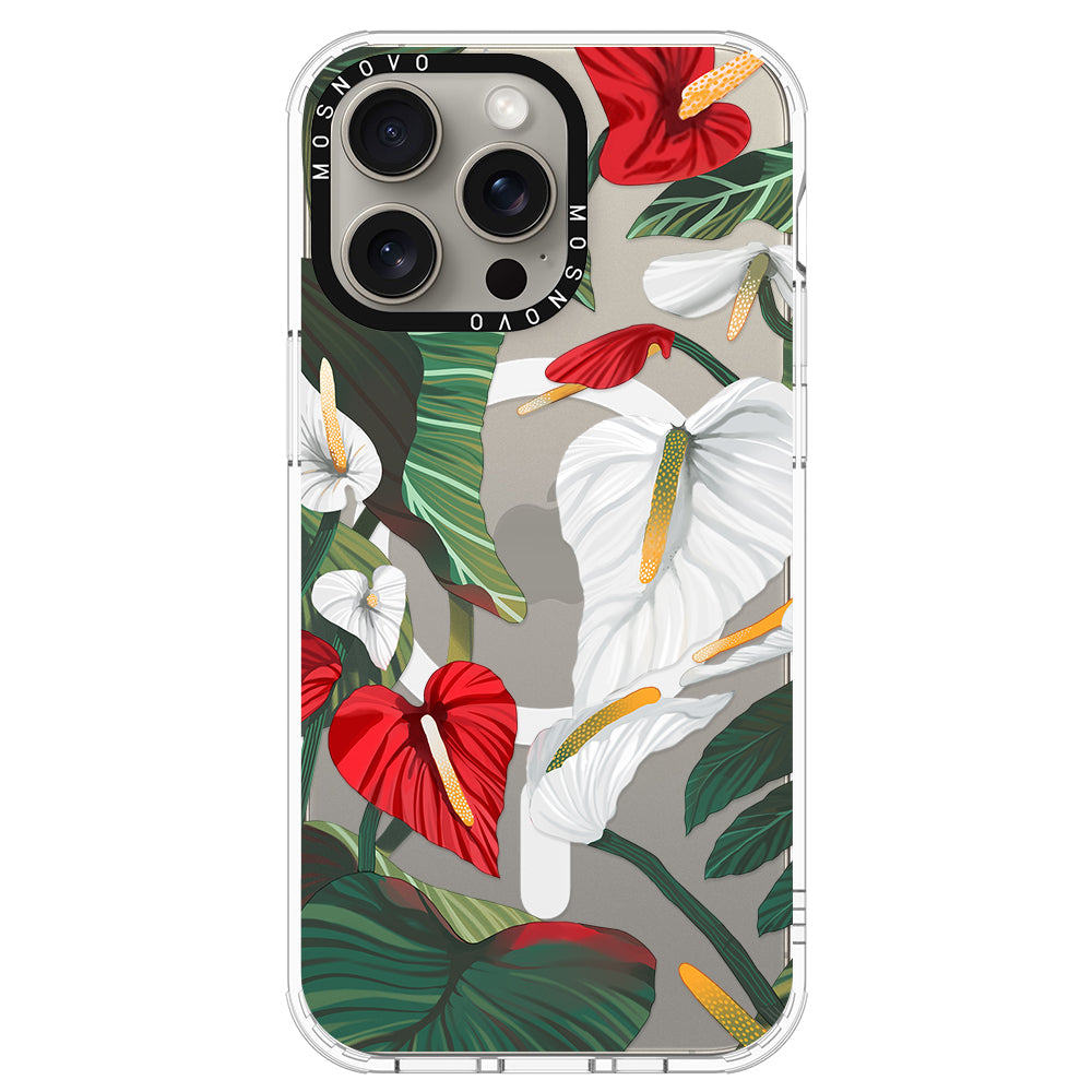 Anthurium Phone Case - iPhone 15 Pro Max Case - MOSNOVO