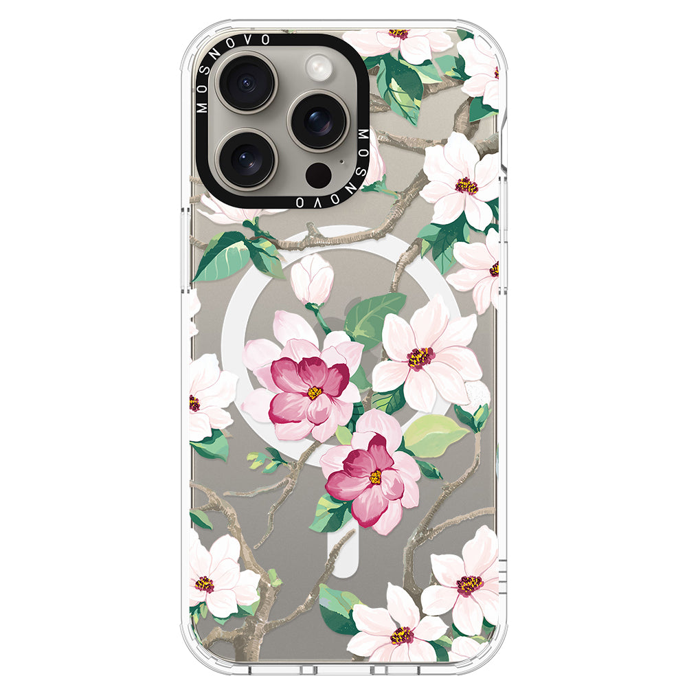 Magnolia Phone Case - iPhone 15 Pro Max Case - MOSNOVO