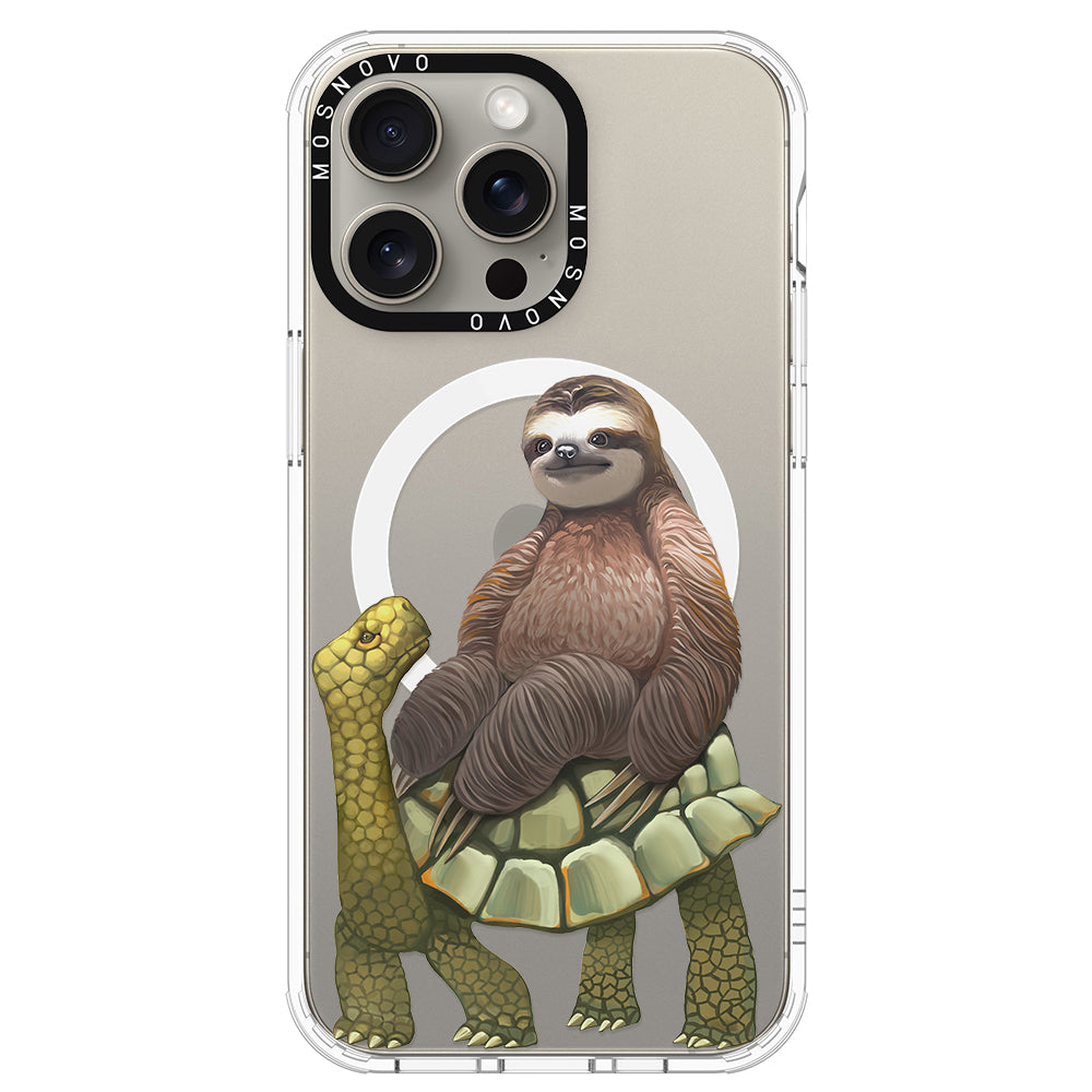 Sloth Turtle Phone Case - iPhone 15 Pro Max Case - MOSNOVO