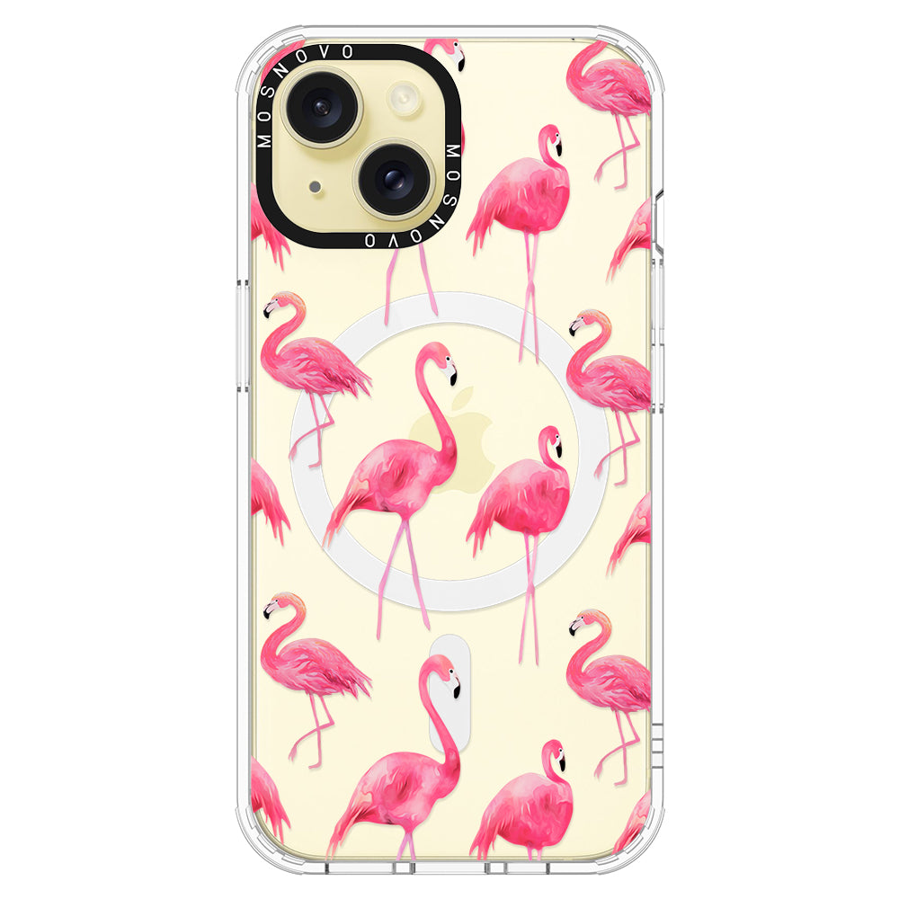 Flamingo Phone Case - iPhone 15 Plus Case - MOSNOVO