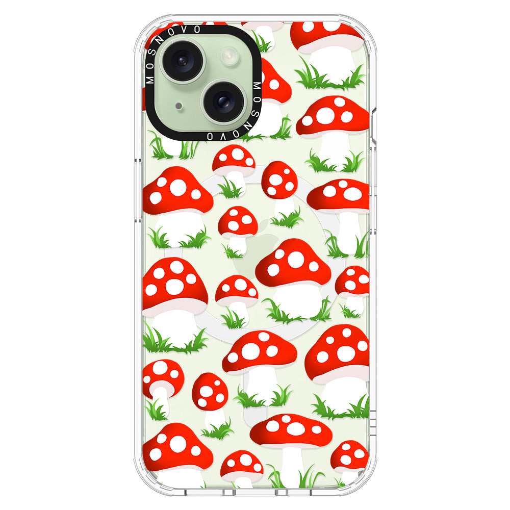 Cute Mushroom Phone Case - iPhone 15 Case - MOSNOVO