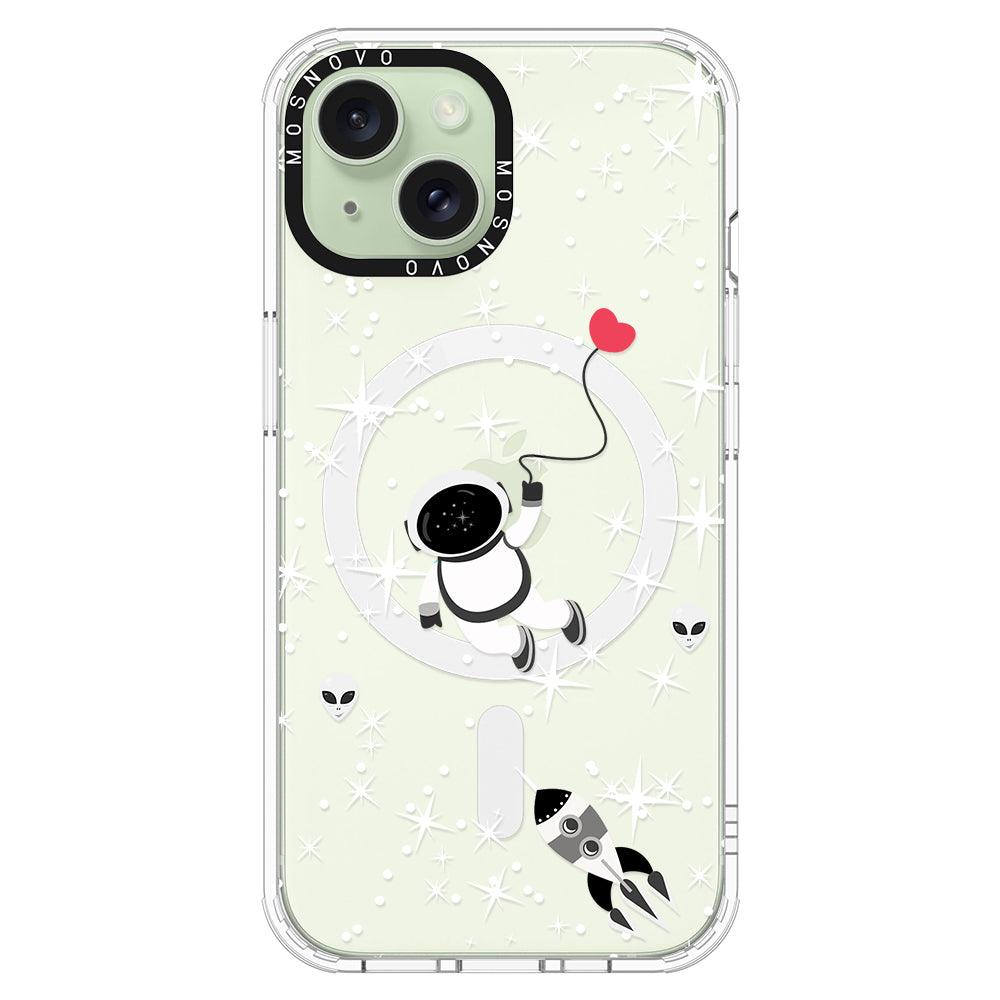 In Space Phone Case - iPhone 15 Case Clear With Magsafe