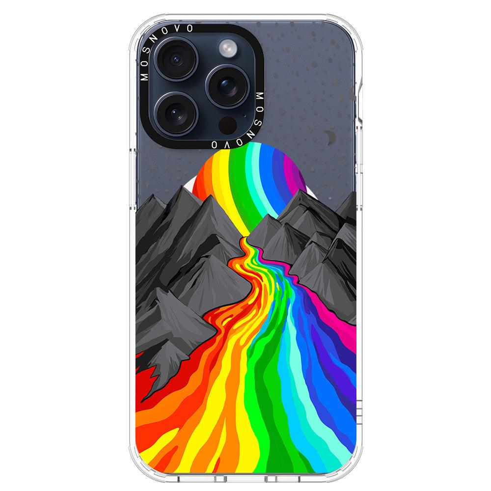 Rainbow Landscape Phone Case - iPhone 15 Pro Max Case - MOSNOVO