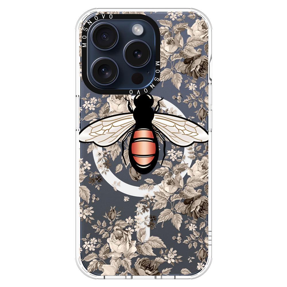 Vintage Bee Phone Case - iPhone 15 Pro Case - MOSNOVO