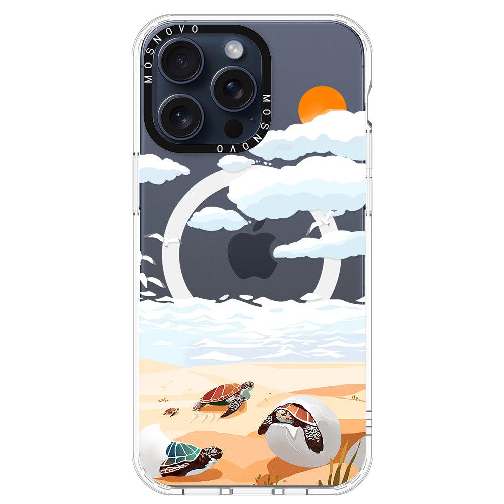 Baby Tortoise Phone Case - iPhone 15 Pro Max Case - MOSNOVO