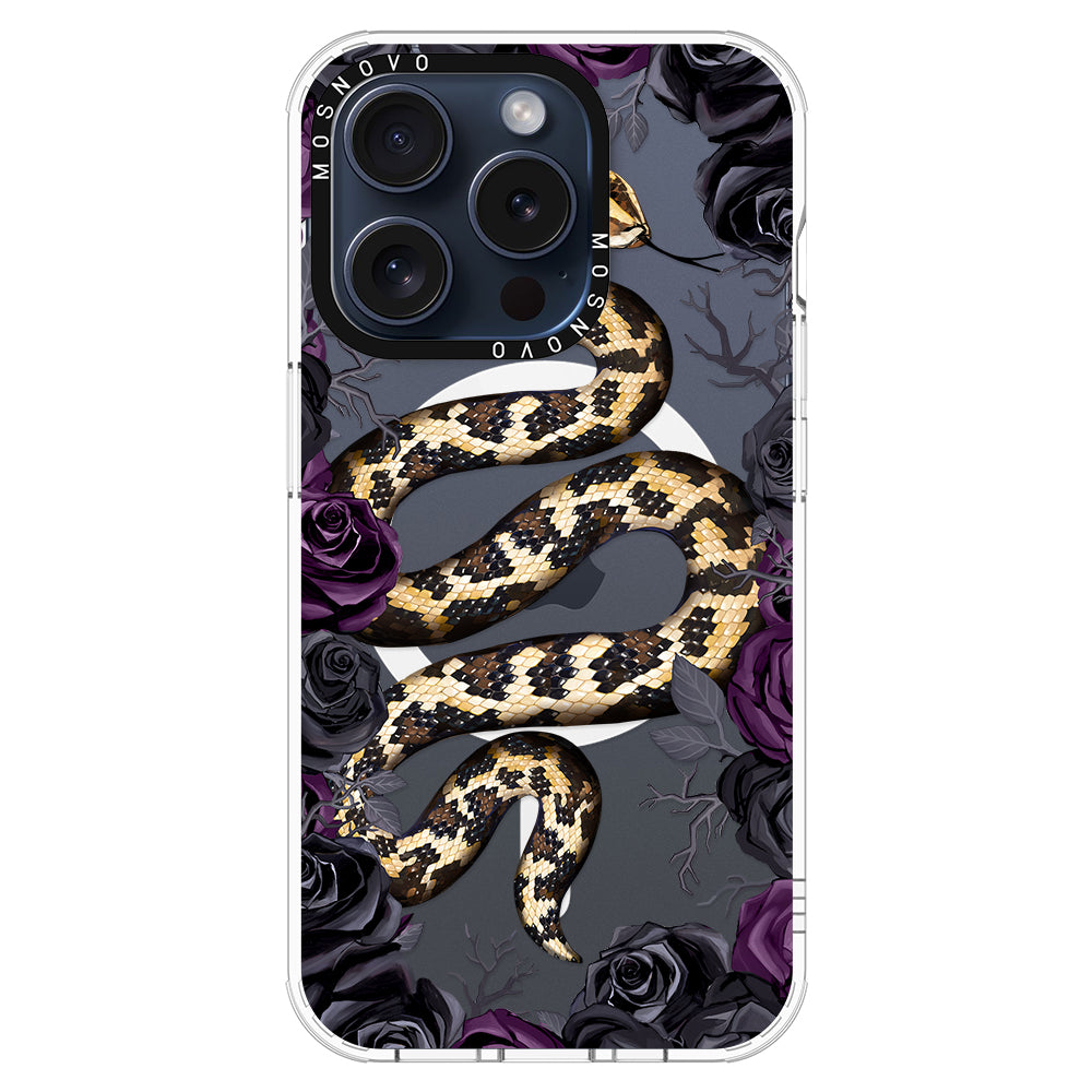 Secret Snake Garden Phone Case - iPhone 15 Pro Case - MOSNOVO