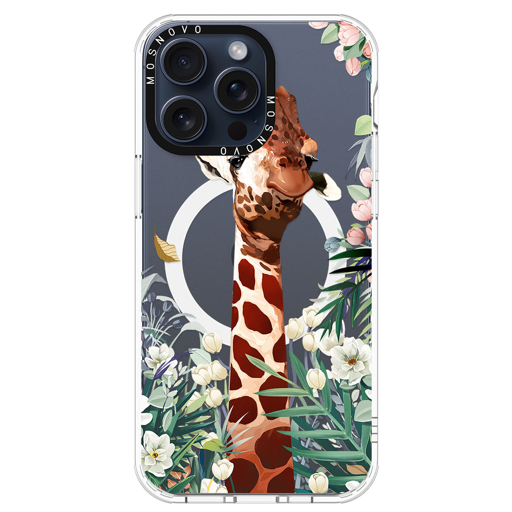 Giraffe In The Garden Phone Case - iPhone 15 Pro Max Case - MOSNOVO