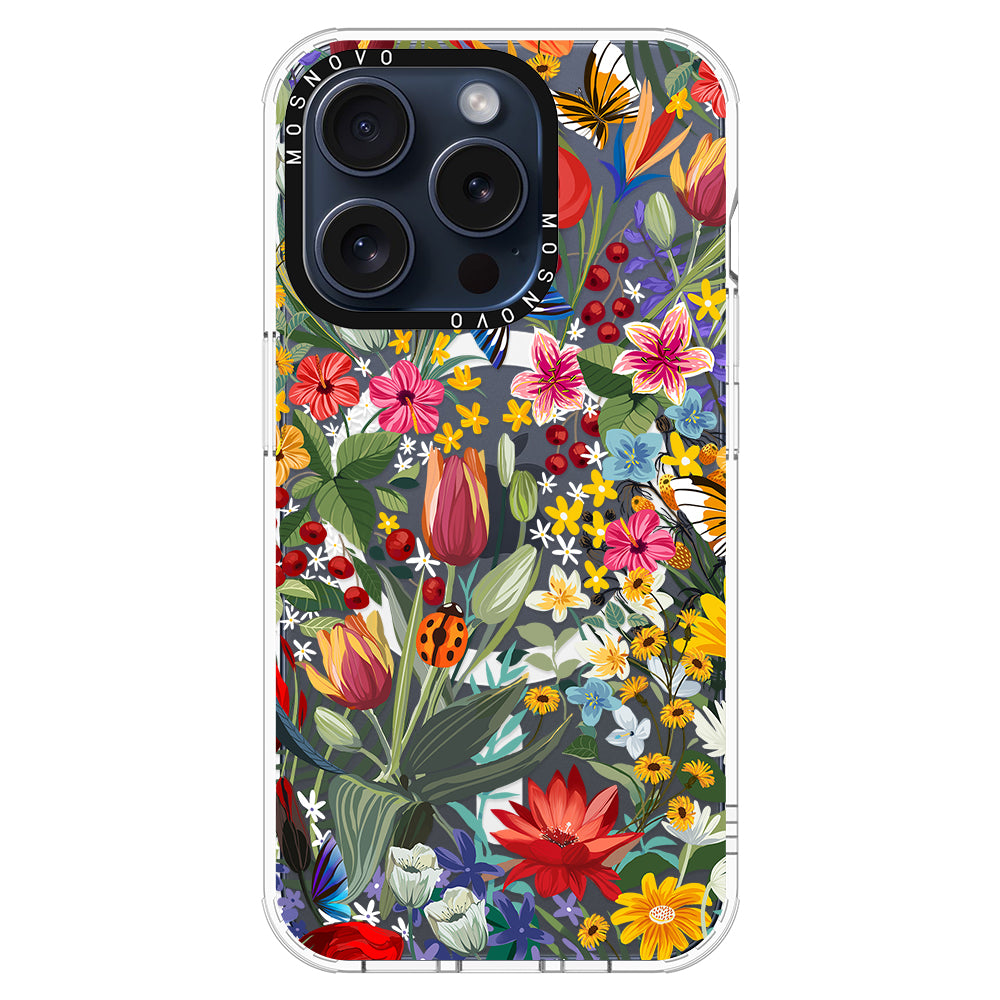 In The Garden Phone Case - iPhone 15 Pro Case - MOSNOVO