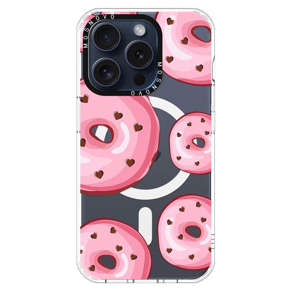 Pink Donuts Phone Case - iPhone 15 Pro Case - MOSNOVO