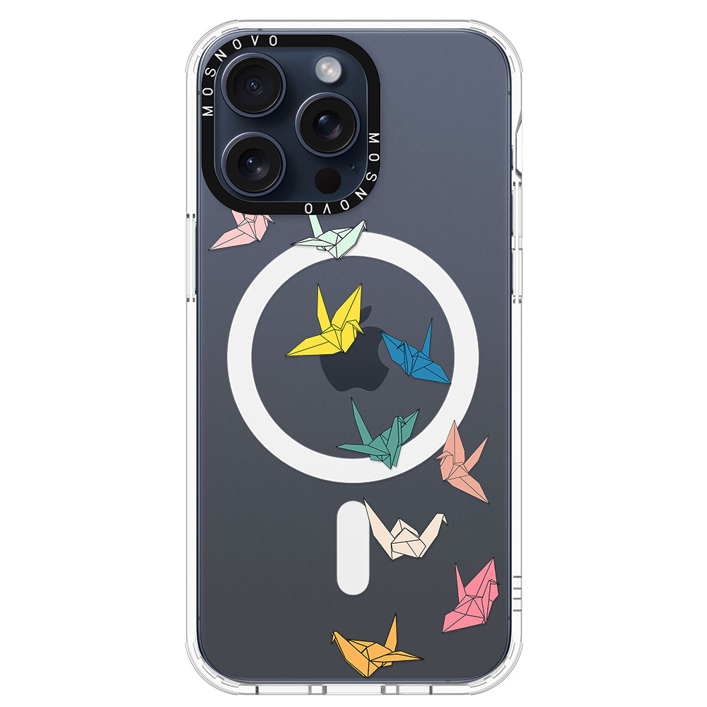 Paper Crane Phone Case - iPhone 15 Pro Max Case - MOSNOVO