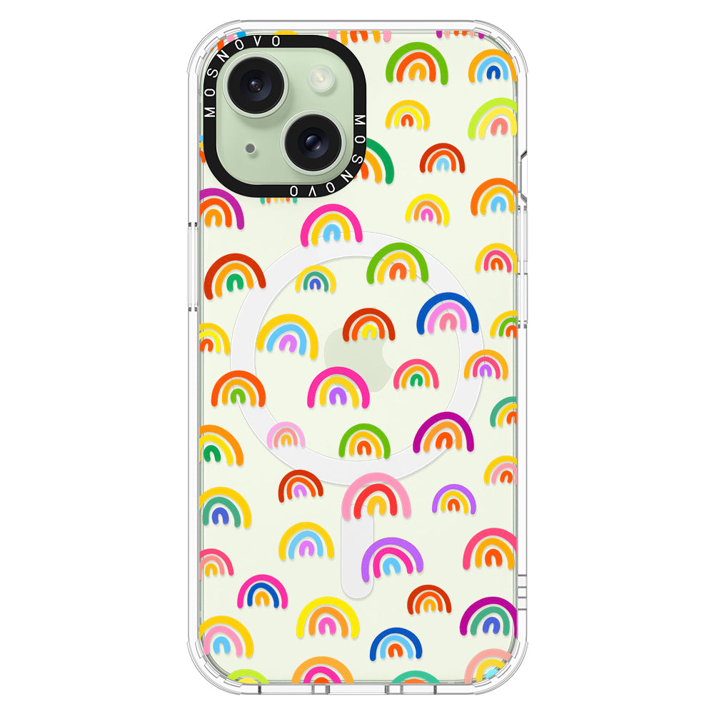 Cute Rainbow Phone Case - iPhone 15 Case - MOSNOVO