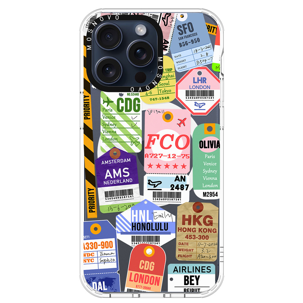 Ticket Label Phone Case - iPhone 15 Pro Max Case - MOSNOVO