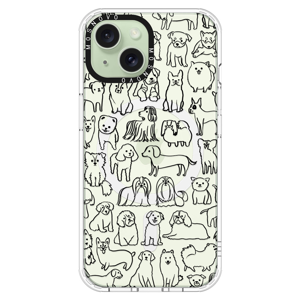 Dogs Phone Case - iPhone 15 Plus Case - MOSNOVO