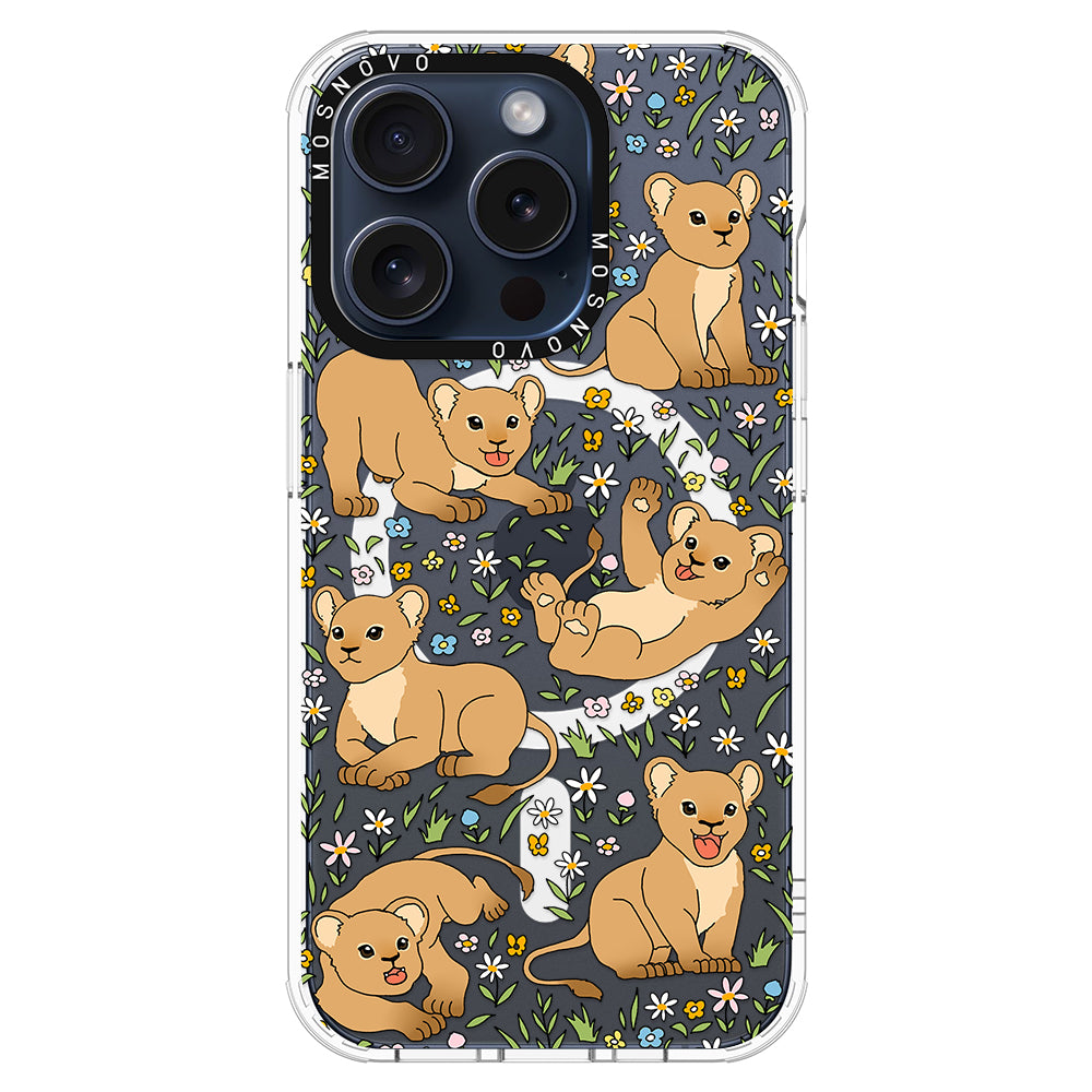 Cute Lion Phone Case - iPhone 15 Pro Case - MOSNOVO