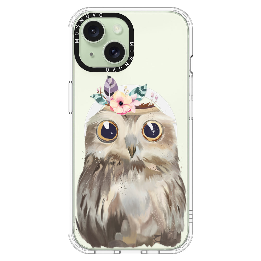 Cute Owl Phone Case - iPhone 15 Case - MOSNOVO