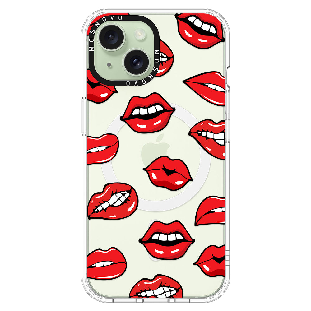 Hot Lips Phone Case - iPhone 15 Case - MOSNOVO