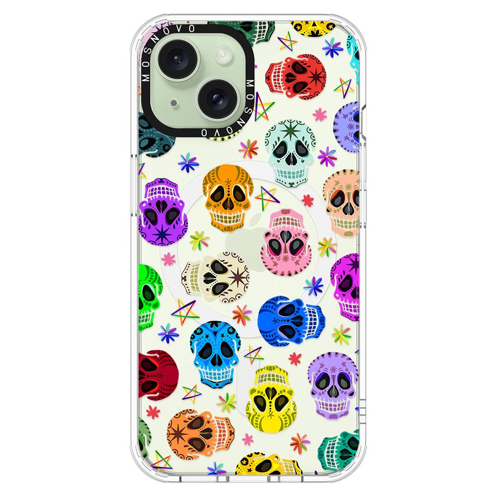 Skull Phone Case - iPhone 15 Plus Case - MOSNOVO