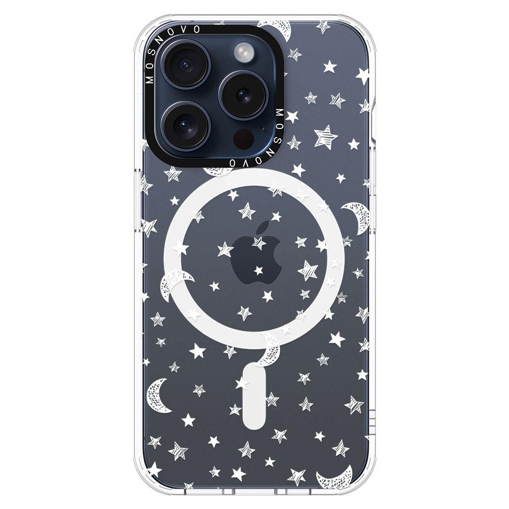 Night Moon Sky Phone Case - iPhone 15 Pro Case - MOSNOVO