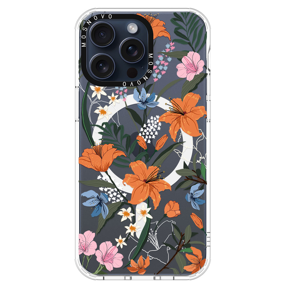 Lily Garden Phone Case - iPhone 15 Pro Max Case - MOSNOVO