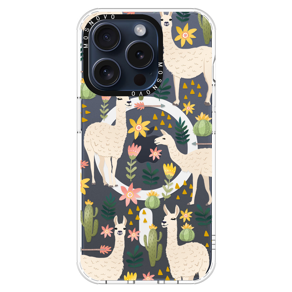 Desert Llama Phone Case - iPhone 15 Pro Case - MOSNOVO