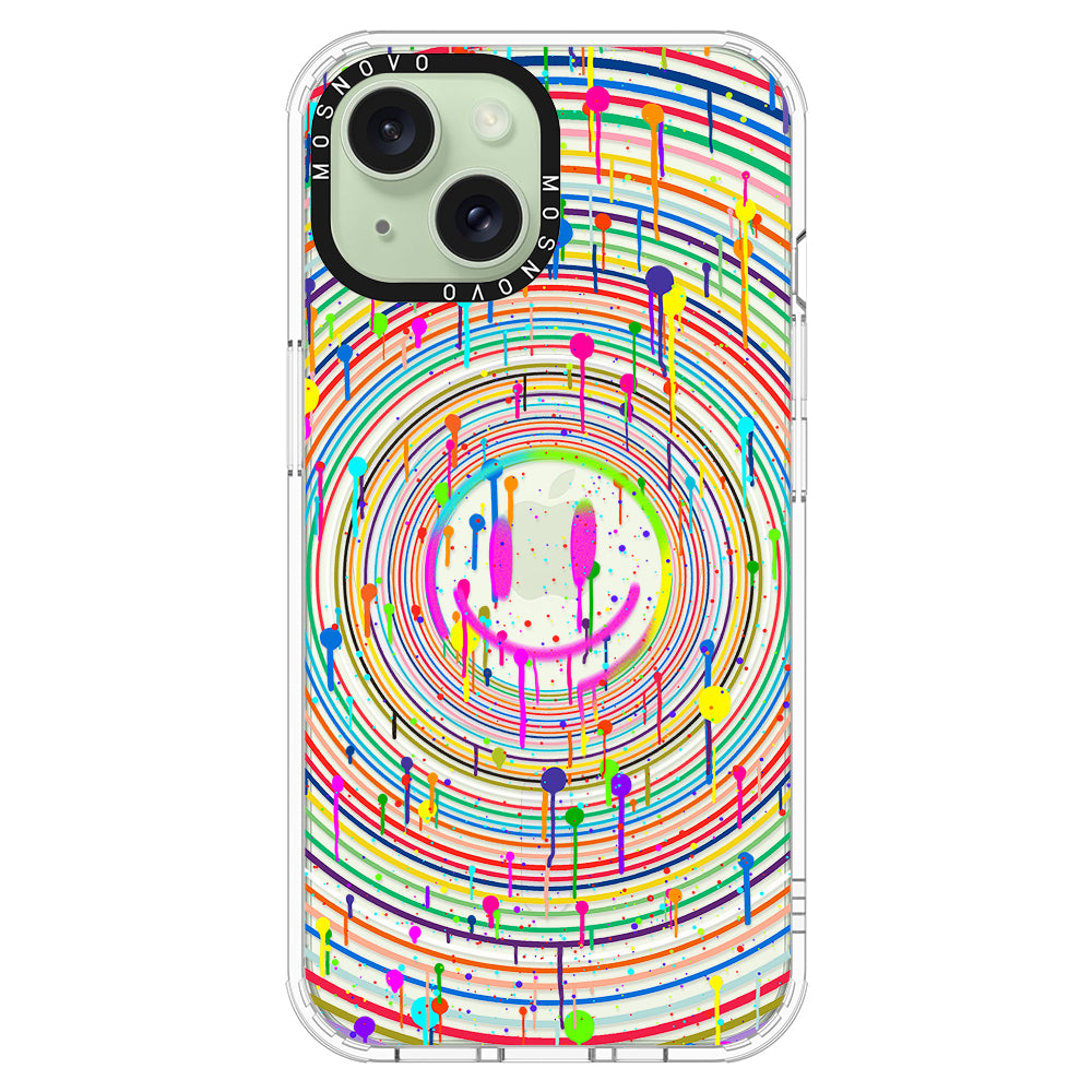 Dripping Smile Art Phone Case - iPhone 15 Case - MOSNOVO