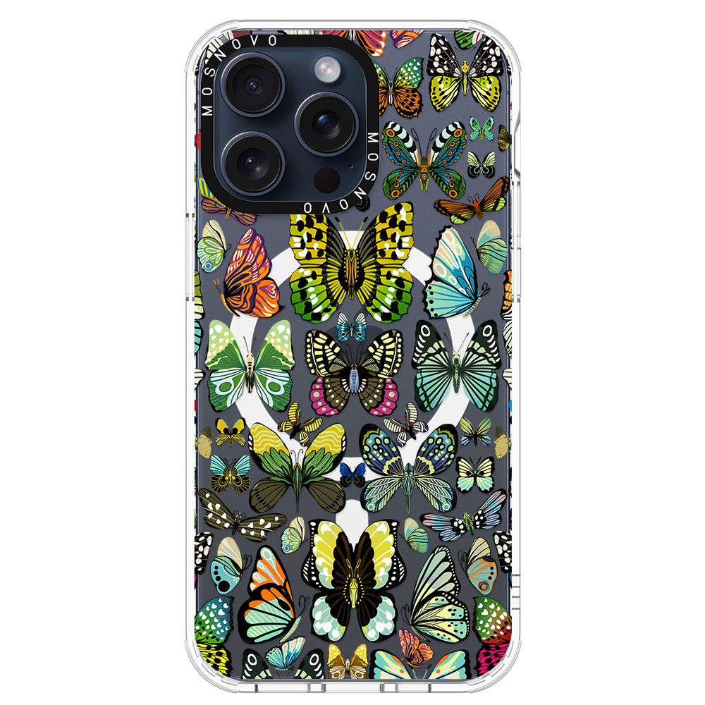 Butterflies Phone Case - iPhone 15 Pro Max Case - MOSNOVO