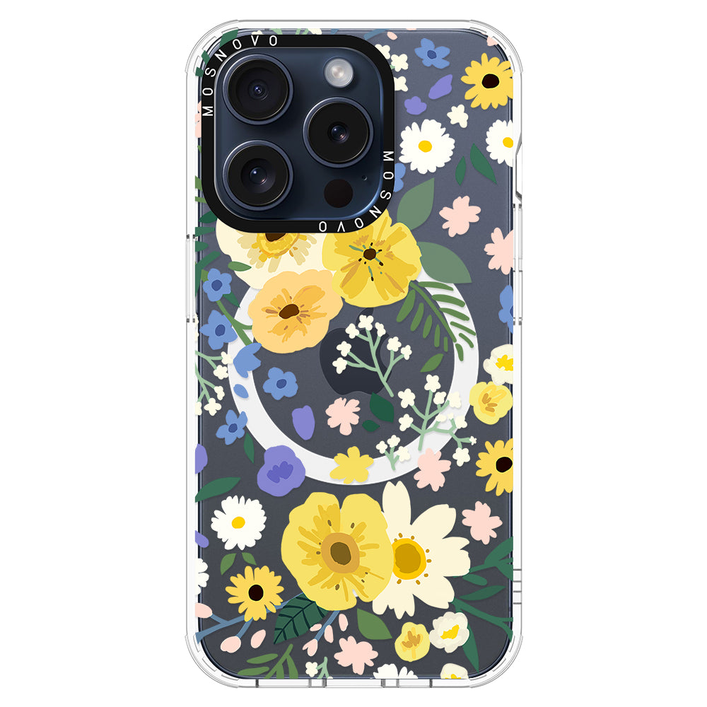 Spring Wild Floral Phone Case - iPhone 15 Pro Case - MOSNOVO