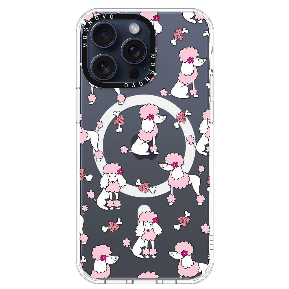 Cute Poodle Phone Case - iPhone 15 Pro Max Case - MOSNOVO